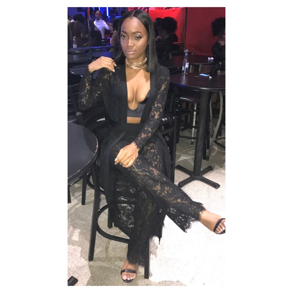 3 piece lace pant suit - Picture 6 of 8